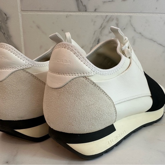 Balenciaga Race Runners “White Black” size 43 - Picture 3 of 6